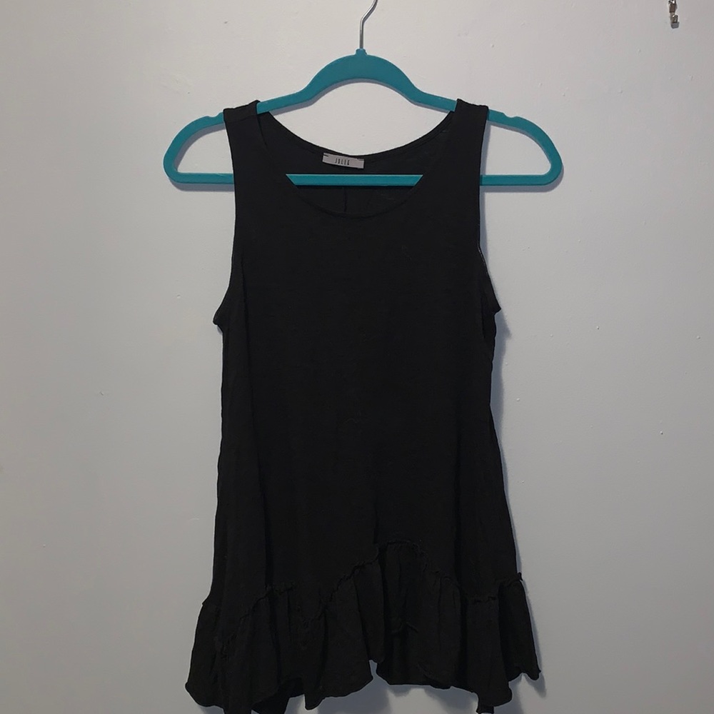 Black cotton mini dress/coverup